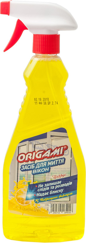 Засіб для миття скла ORIGAMI, 500мл